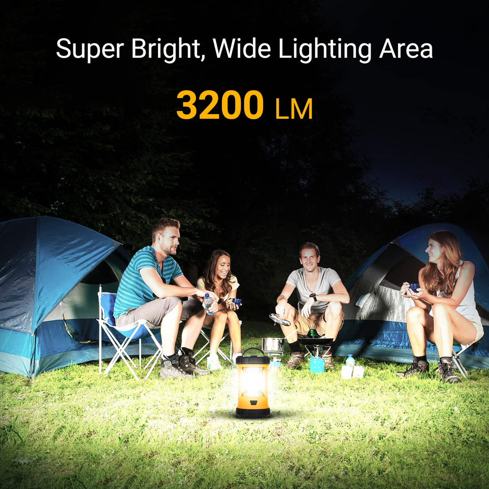 CT CAPETRONIX lantern with 360-degree illumination for whole-tent lighting.