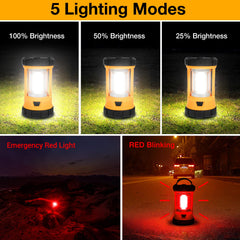 CT CAPETRONIX rechargeable lantern with 4600mAh battery for extended outdoor use.