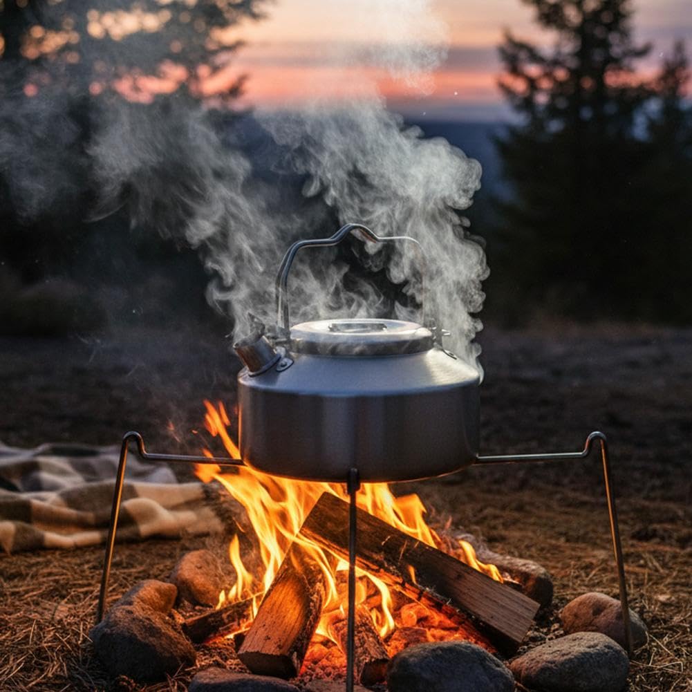 CTDWNT 1L kettle in use on stove for versatile cooking.