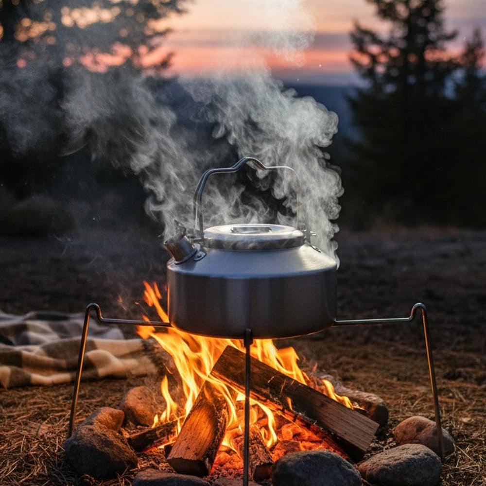 CTDWNT 1L kettle in use on stove for versatile cooking.