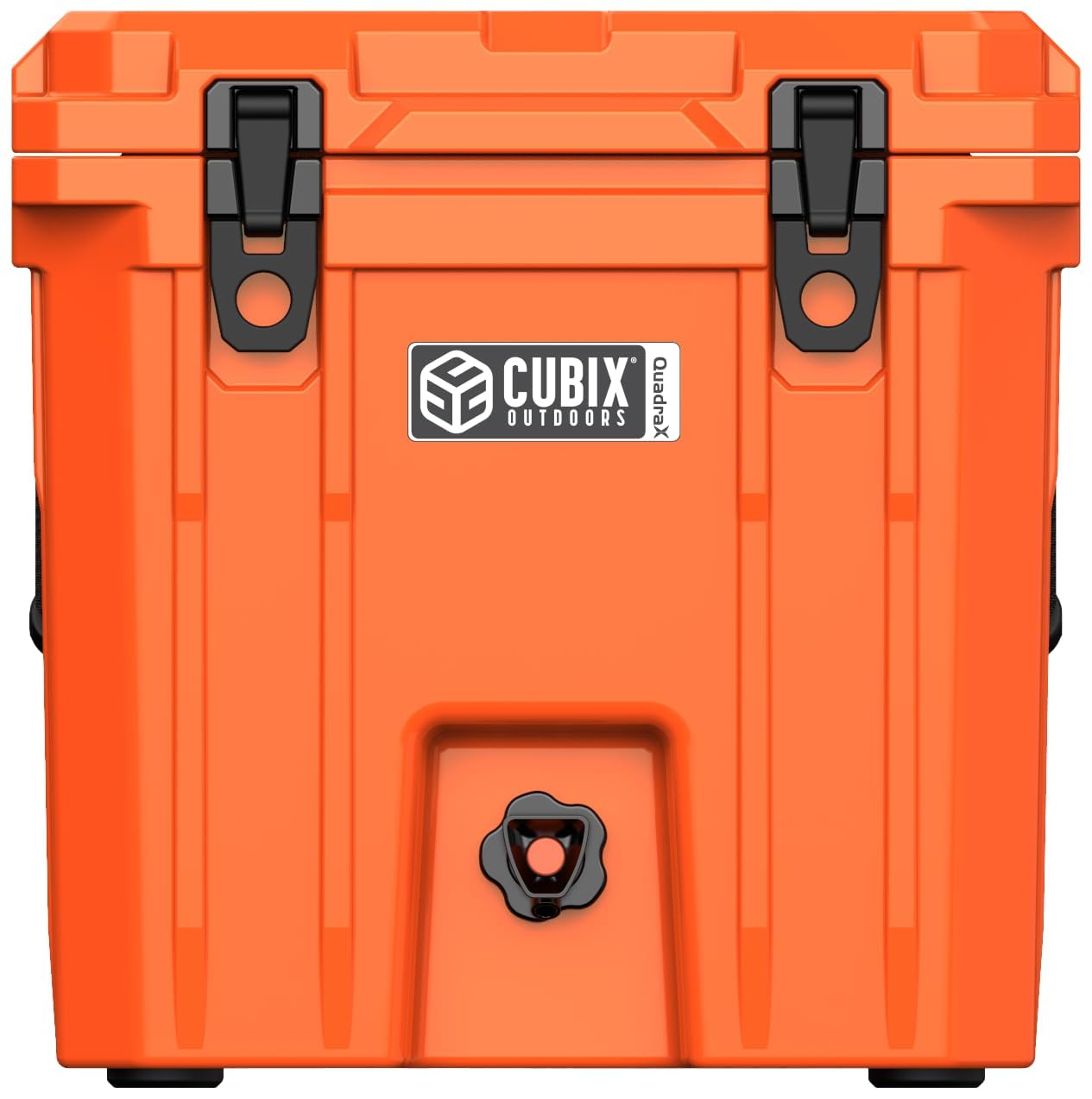 Cubix Outdoors QuadraX 20QT spout-leak-resistant demonstrates easy on-site pouring.