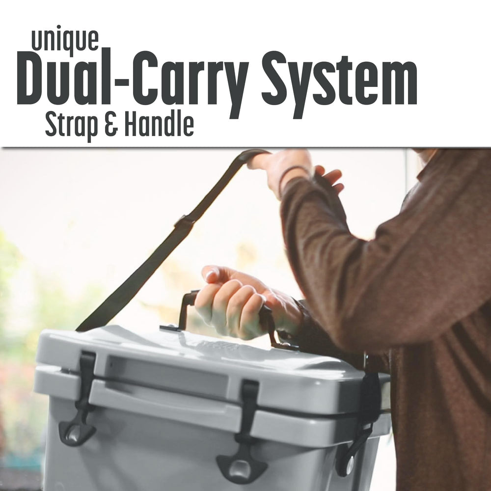 Cubix Outdoors Viva 14QT open lid shows spacious interior and 20-can capacity flexibility.