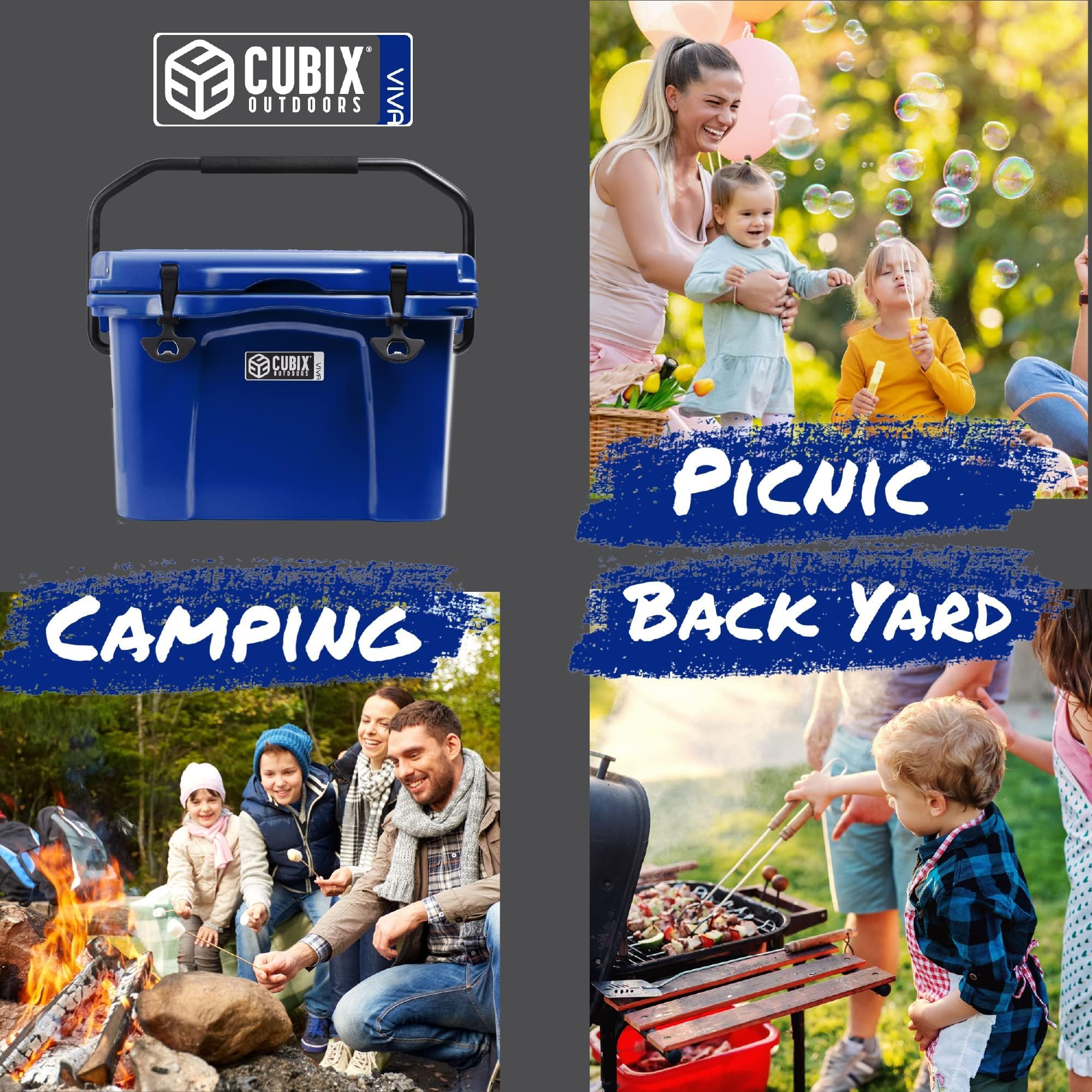 Cubix Outdoors Viva ergonomic soft-grip handle image for easy transport