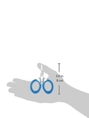 Oversized Cuda scale pattern bows for secure handling on CUDA 3" Micro Scissors