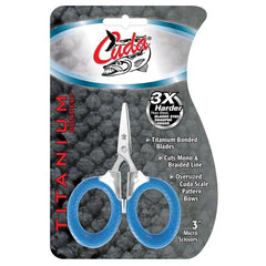 Efficiently cuts braid, mono, and fluorocarbon with CUDA 3" Micro Scissors