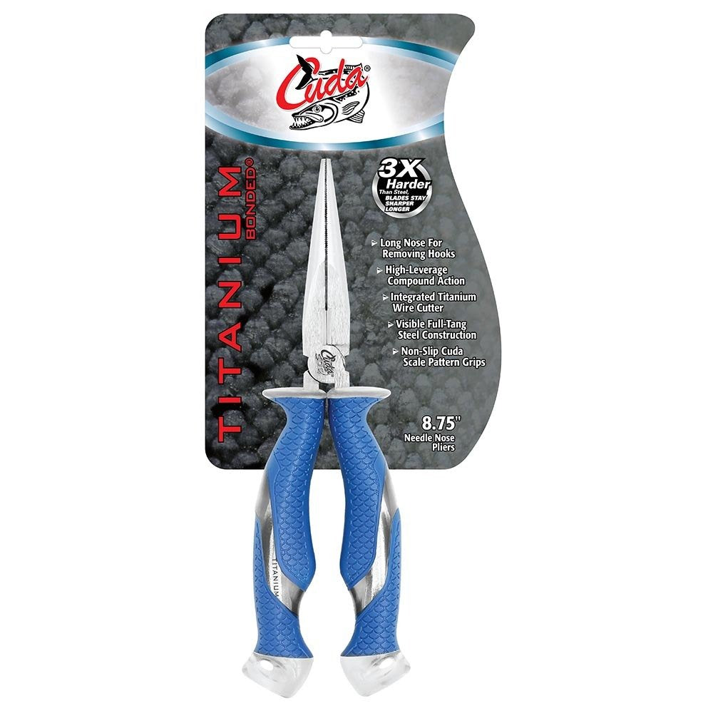 Integrated titanium wire, mono, and fluorocarbon cutter feature