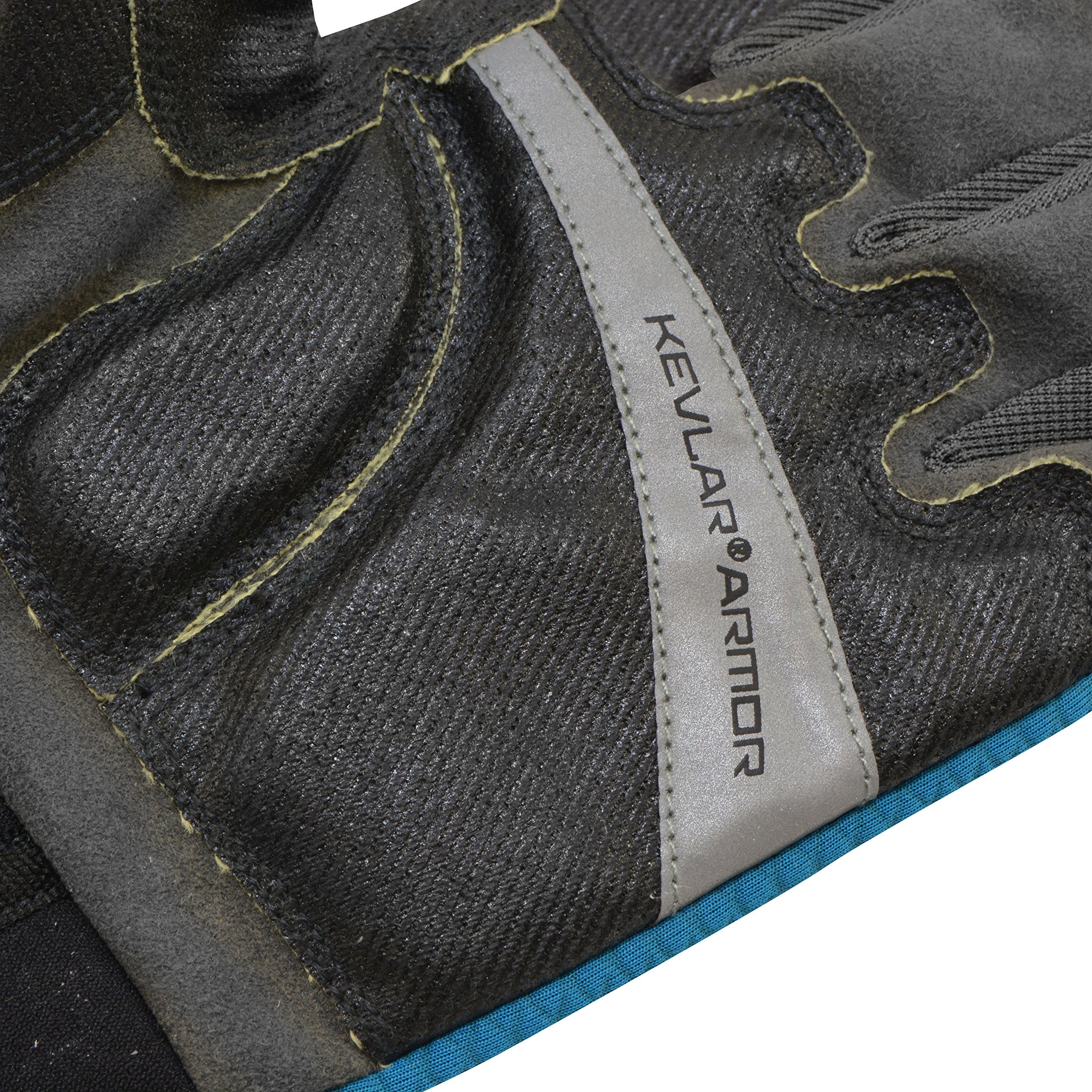 CUDA Bait Cutting Gloves secure Velcro closure for a snug fit.