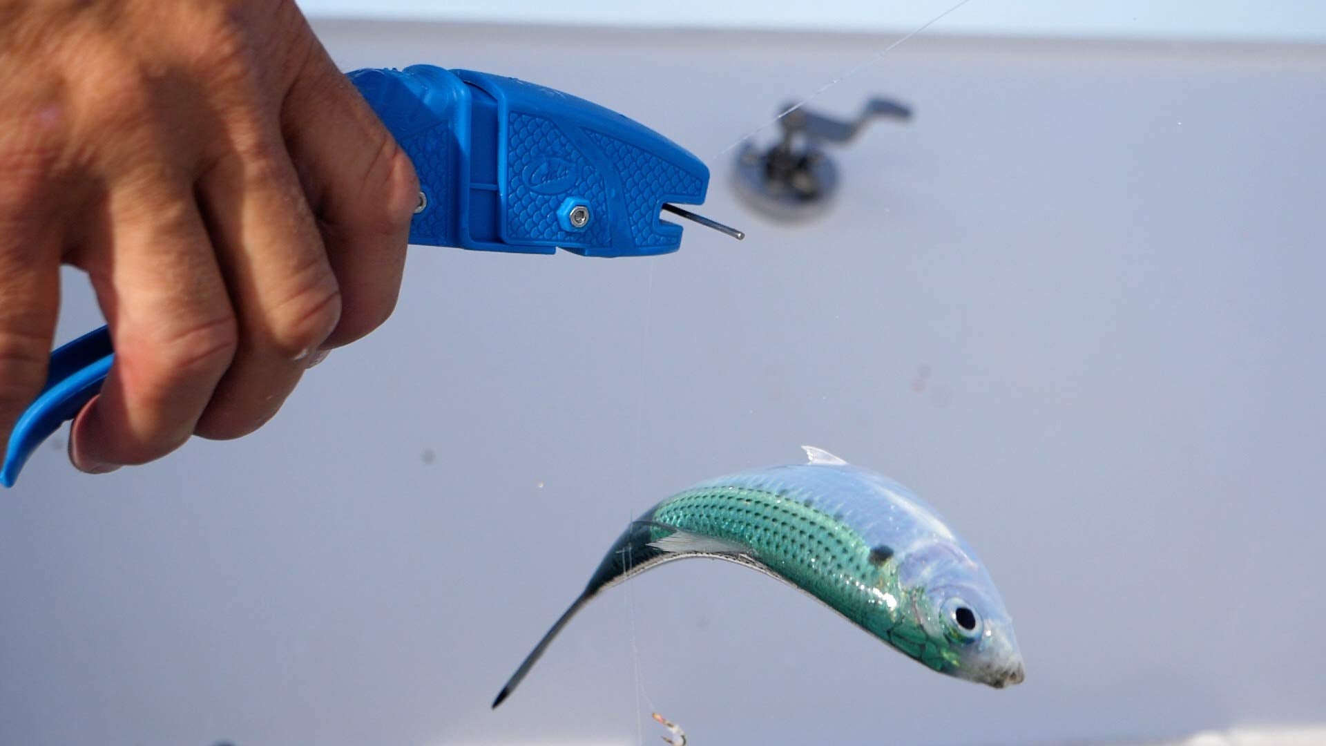 Cuda Bait Dehooker-compact-tool minimizes bulk in gear bag.