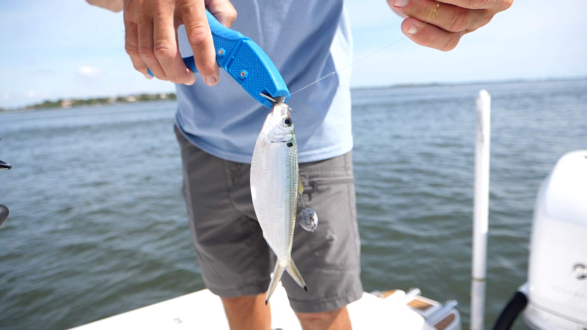 Cuda Bait Dehooker-non-slip-grip promotes steady control while dehooking.