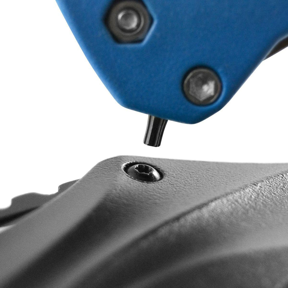 Cuda sharpener with drivers T6, T8, T9, T10 for on-site fixes.