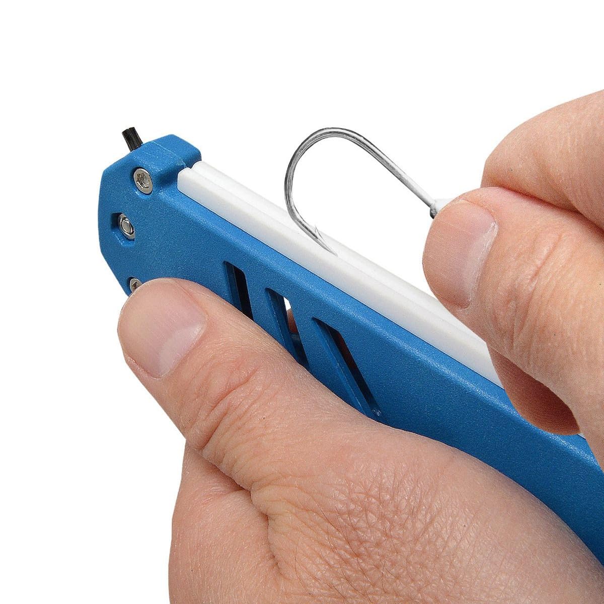 Cuda shear sharpener showing 20°, 30°, 45° angles for precise cuts.