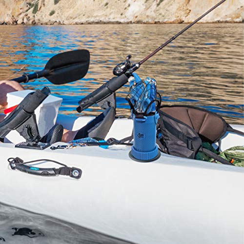 Cuda Tackle Center blue storage organization; maximize space on small boats.