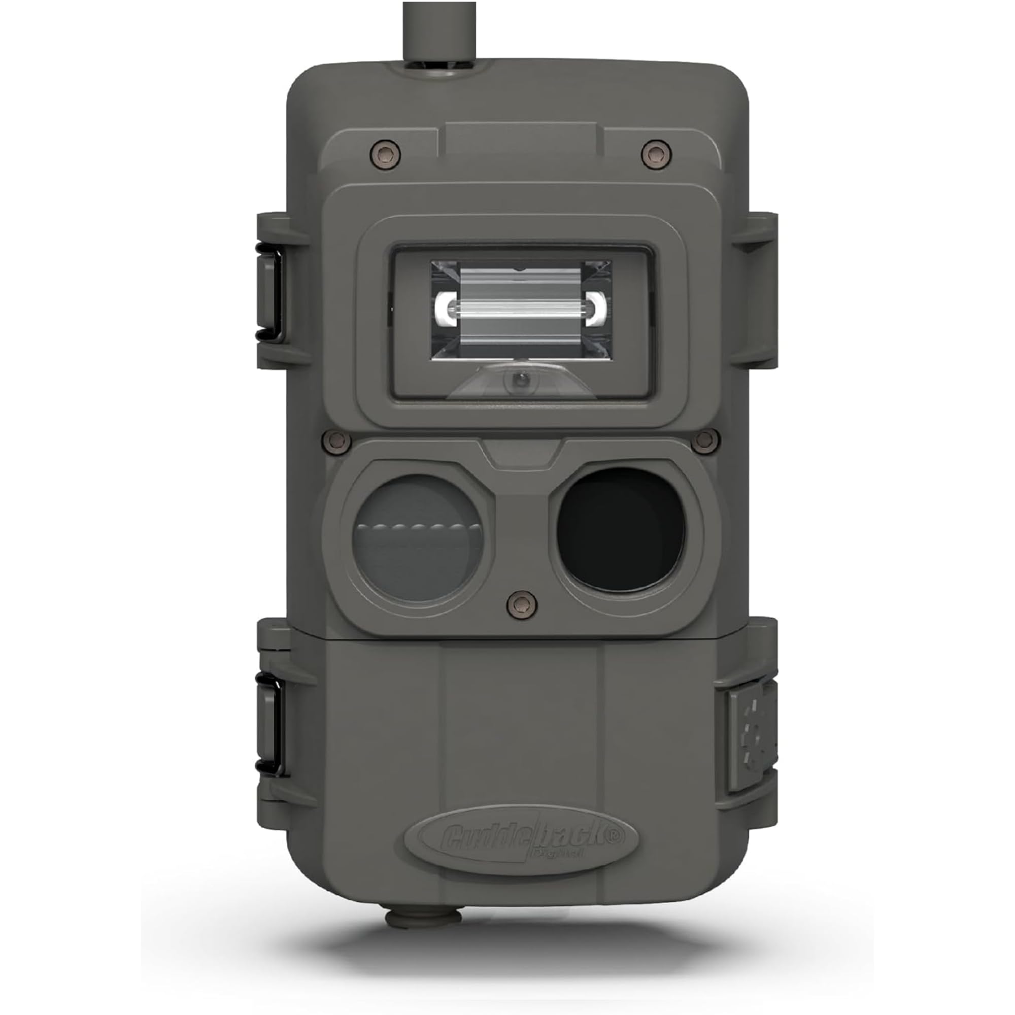 Cuddeback CuddeLink L Strobe front view captures full-color night photos.
