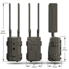 CuddeLink daisy-chain range showing extended coverage to two miles.