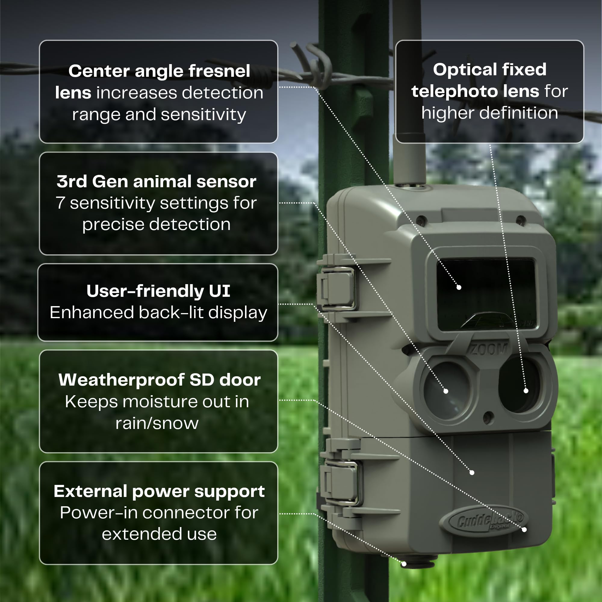 Cuddeback LLZ-5A dawn hunting field captures animals at first light.