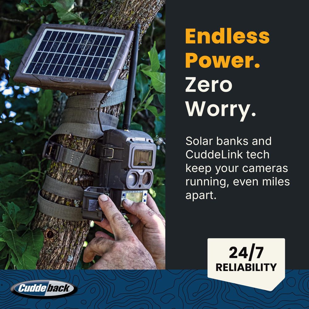 Cuddeback rugged outdoor installation demonstrates easy mounting.