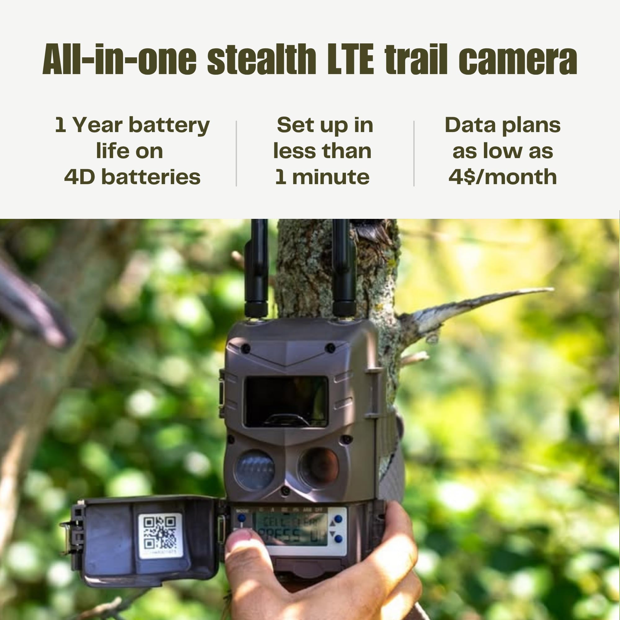 Cuddeback Tracks bundle with four power banks for on-site power reliability.