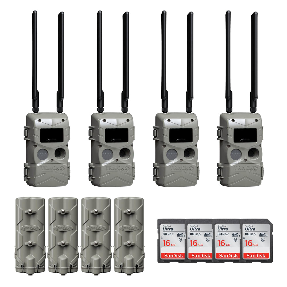 Cuddeback Tracks IR Camera front view, compact field surveillance ready.
