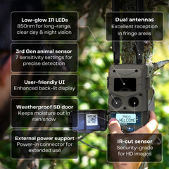 Cuddeback Tracks IR Camera night-vision view for nocturnal footage.