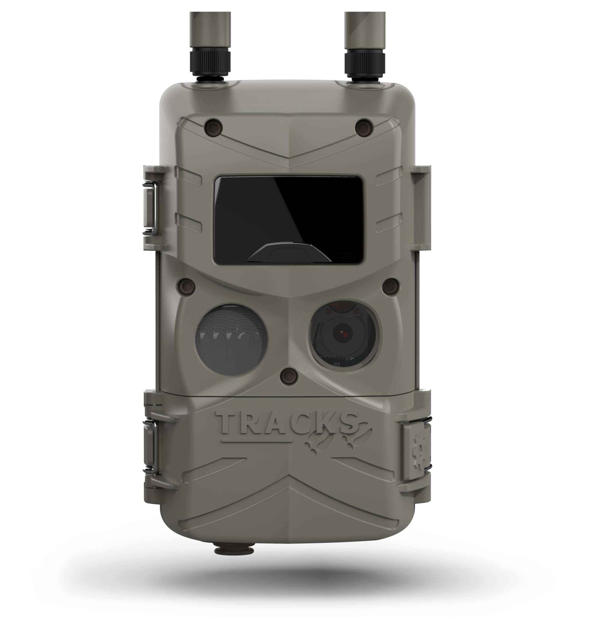 Cuddeback Tracks quick-trigger front view for fast wildlife captures.