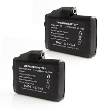 CUEHEAT 7-4V heated glove liner battery pair powers warmth for cold outdoor activities