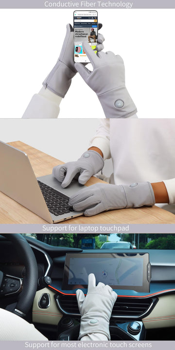 CUEHEAT CH02G conductive fiber thumb and index for touchscreen use