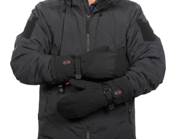 CUEHEAT mittens feature a windproof shell for outdoor winter protection.