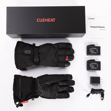 CUEHEAT windproof gloves in thick fabric for wind resistance.