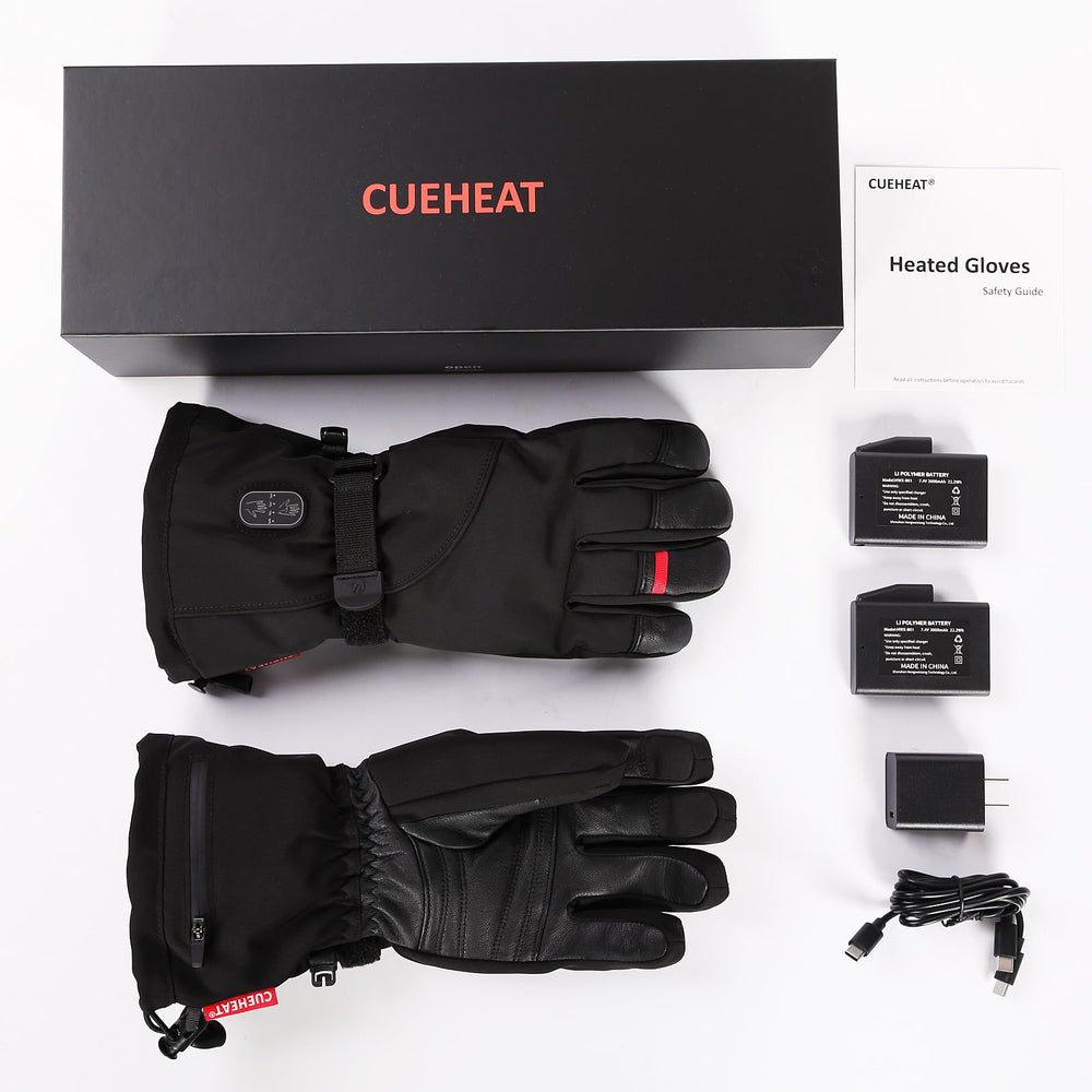 CUEHEAT windproof gloves in thick fabric for wind resistance.