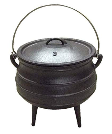 Cuisiland 8.5QT potjie over open flame for large outdoor meals