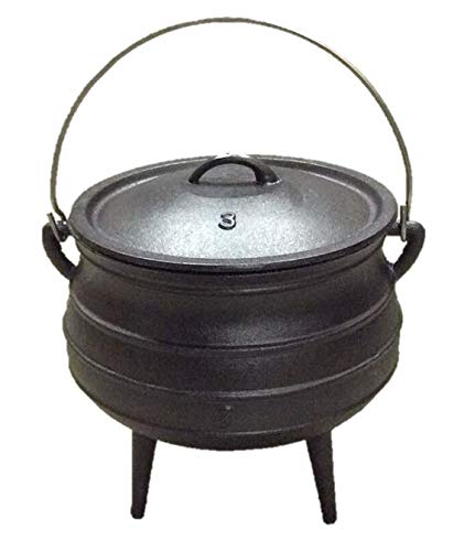 Cuisiland 8.5QT potjie over open flame for large outdoor meals