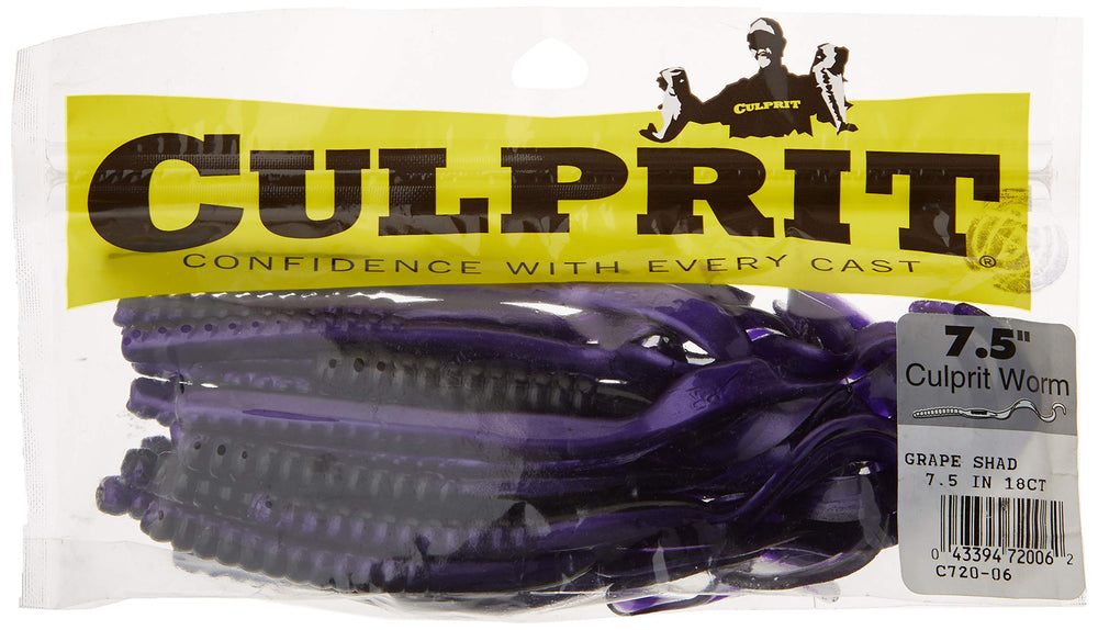 CULPRIT C720-06 worm laminate color highlights two-tone finish for realistic action.