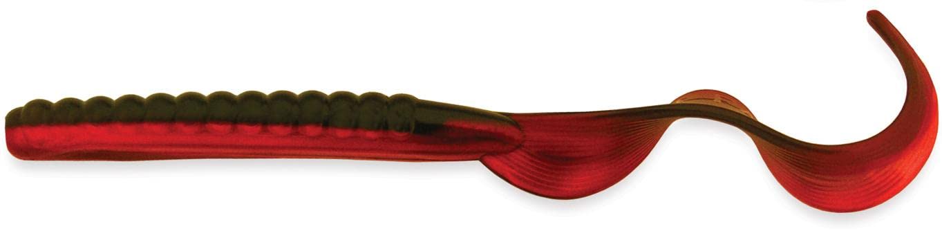 Culprit Surf Fat Max Worm 7 Red Shad showcasing laminate color for versatile bass fishing.