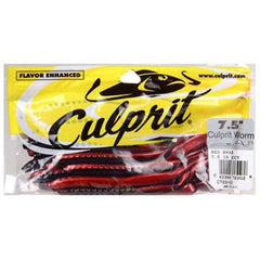 Culprit Surf Original 7-and-a-half-inch Worm Red Shad shows natural movement for bass.