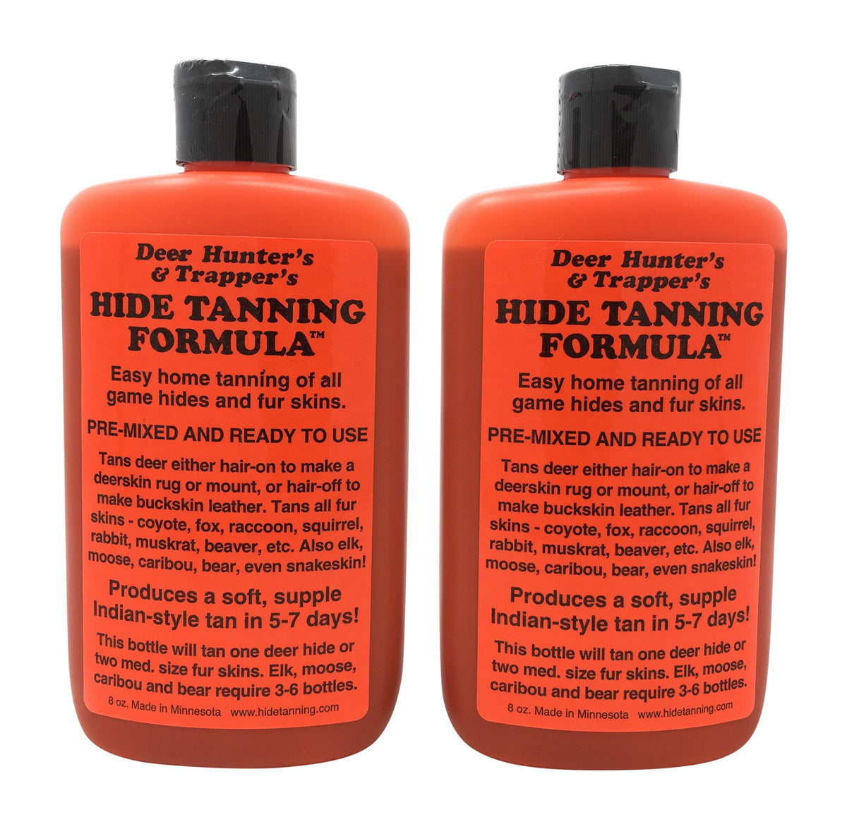 Cumberland's Deer Hunter's tanning bottle 8oz ready for quick at-home tanning