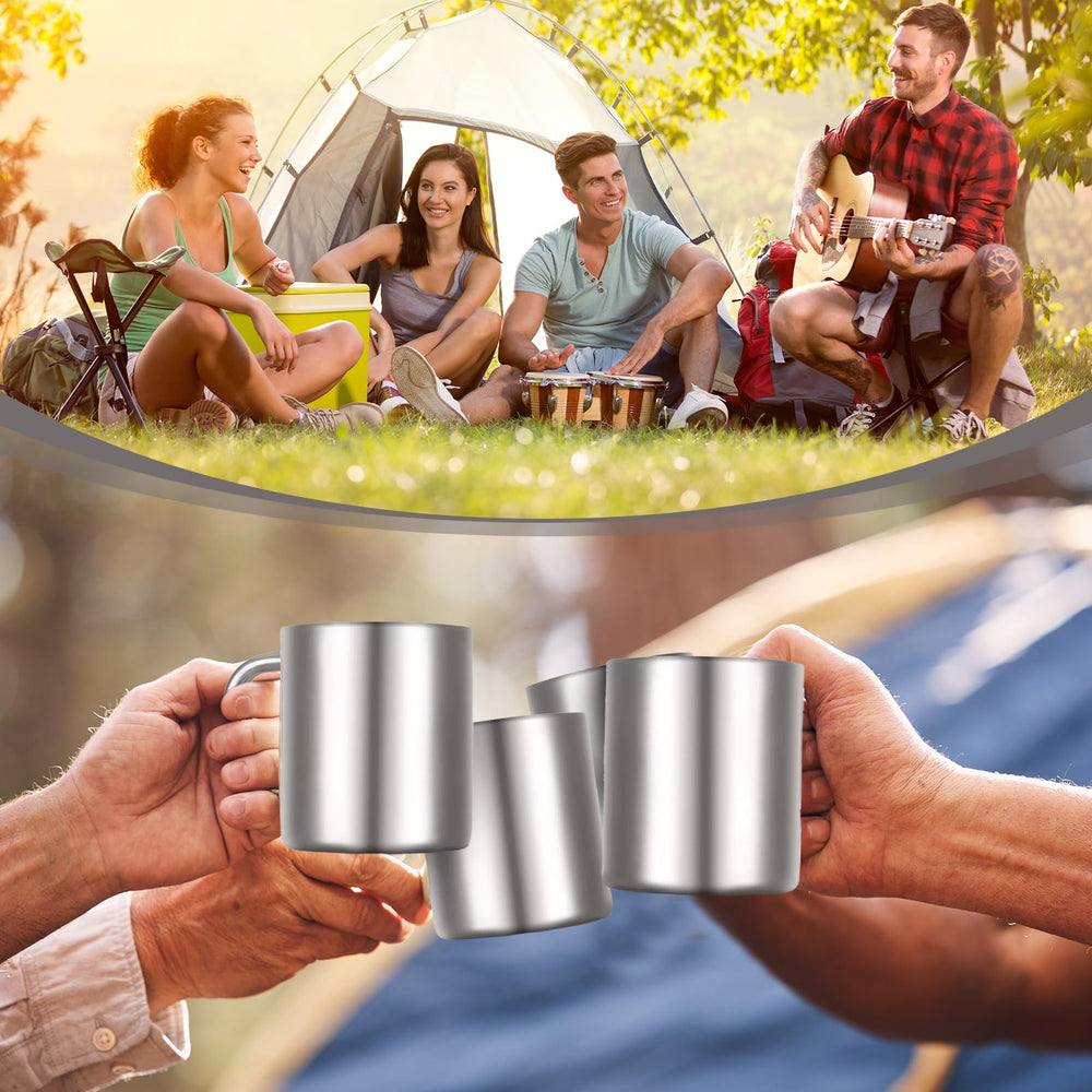 Cunhill dishwasher-safe stainless steel cups for easy cleanup