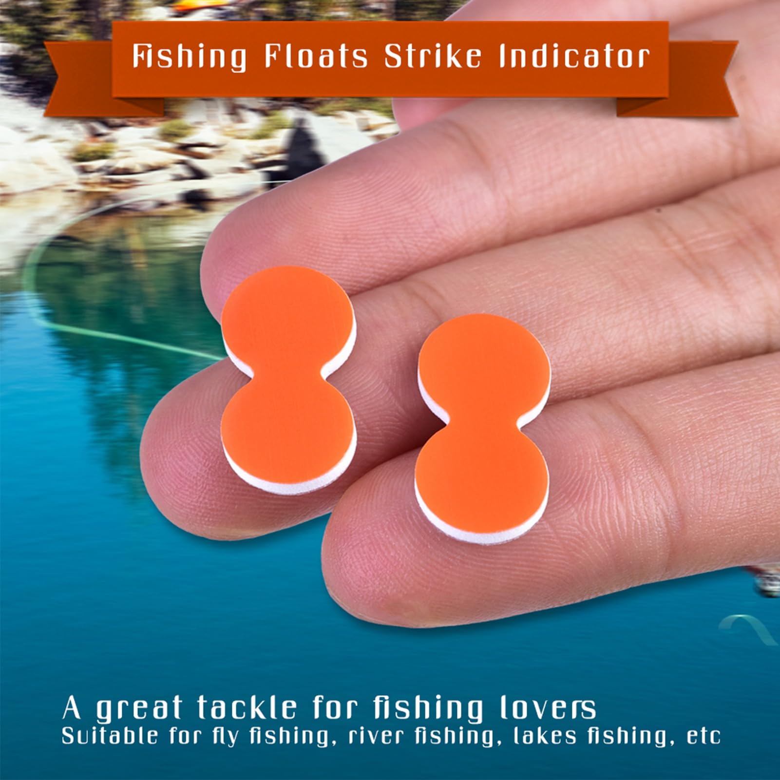 Packaged 24 EVA fishing floats for fly fishing