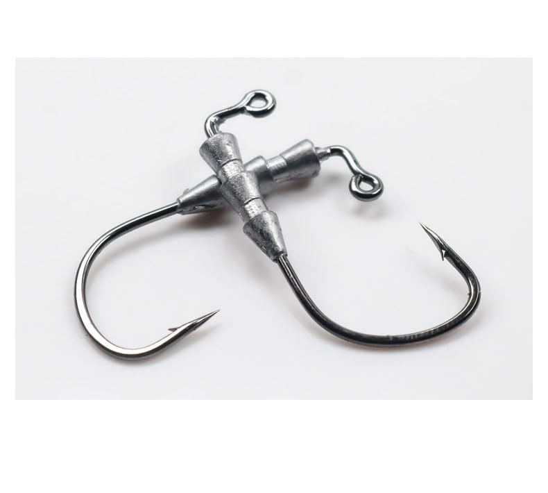 Collared keeper design keeps bait fixed with soft plastics