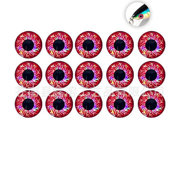 Cuoyuqie 8mm holographic lure eyes reflect light to boost lure visibility
