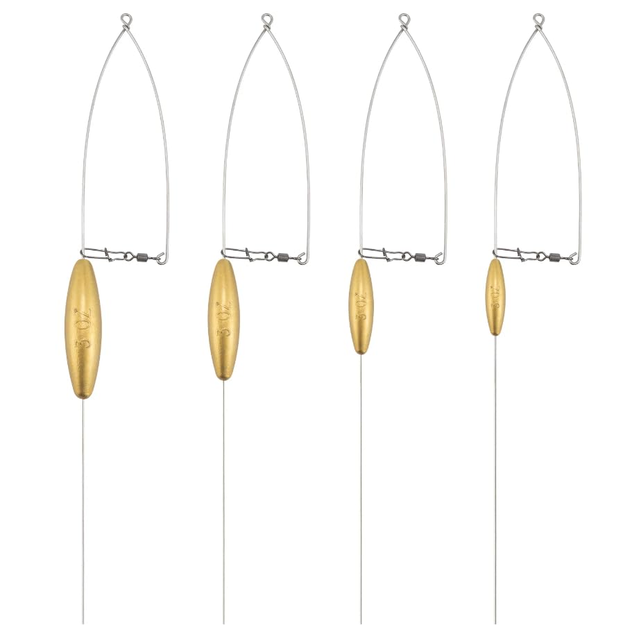 Cuoyuqie bottom bouncer 0.5oz close-up with corrosion-resistant hardware for stable trolling.