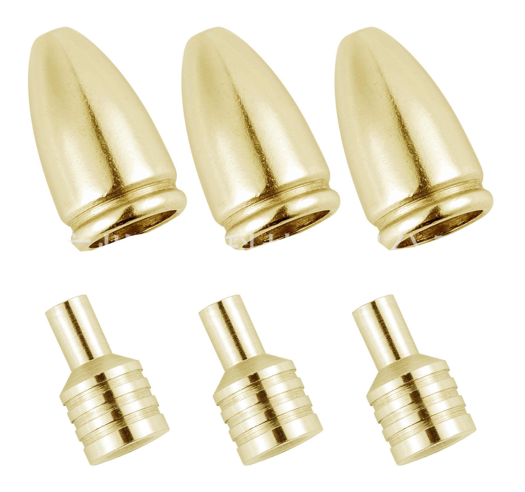 Cuoyuqie DIY spinnerbait parts in gold ready for customization.