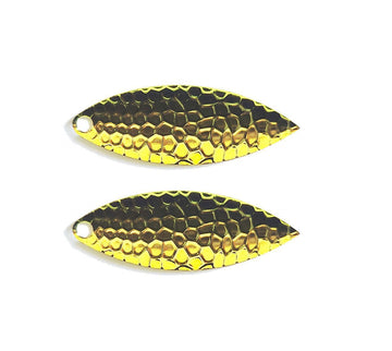 Cuoyuqie hammered-finish blades deliver strong water reflection for trout and bass.