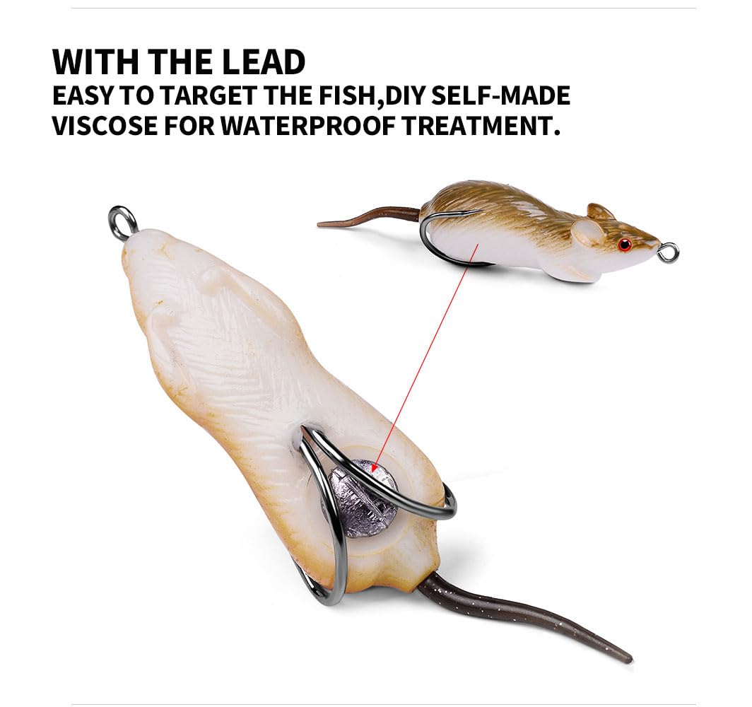 Cuoyuqie 2.55 inch lure size suitable for bass and snakehead