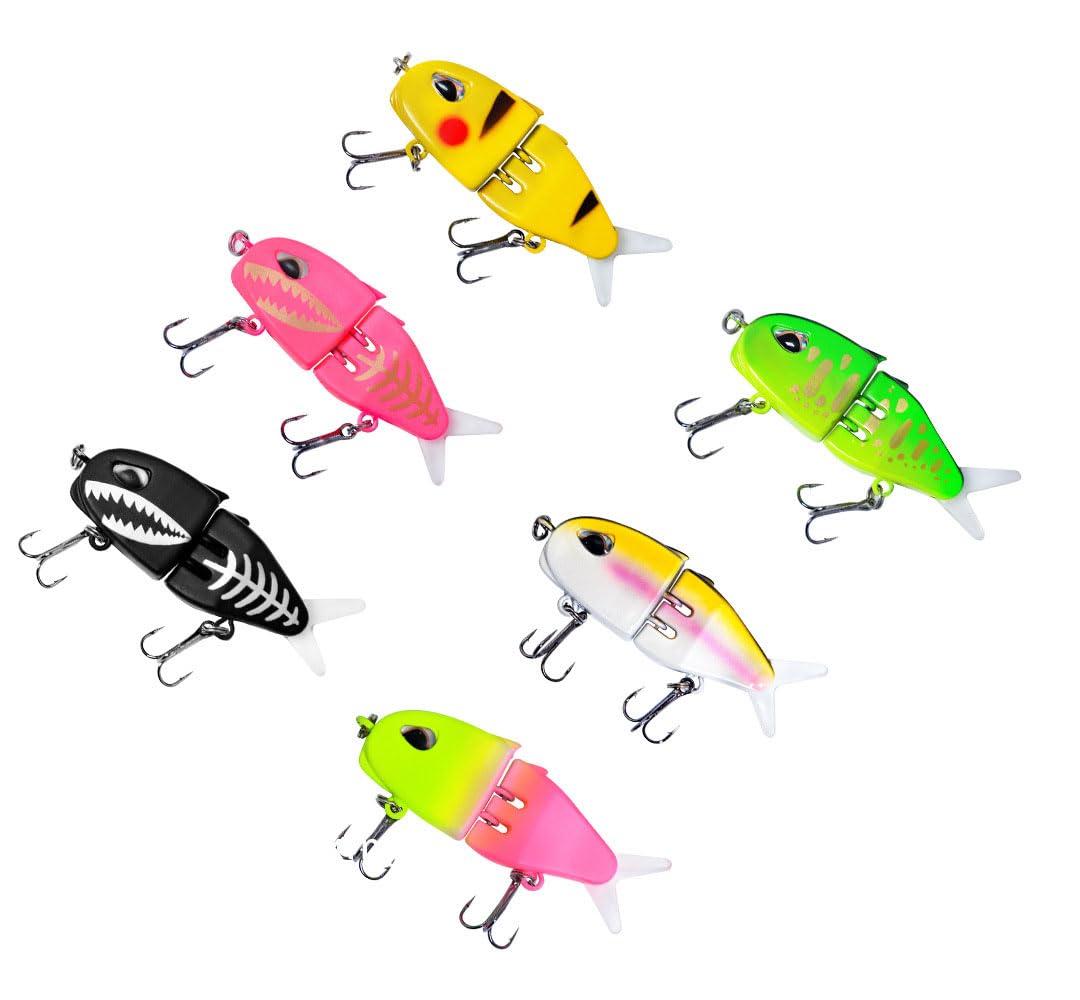 Cuoyuqie multi-jointed glider shad lure with lifelike motion for bass and pike.
