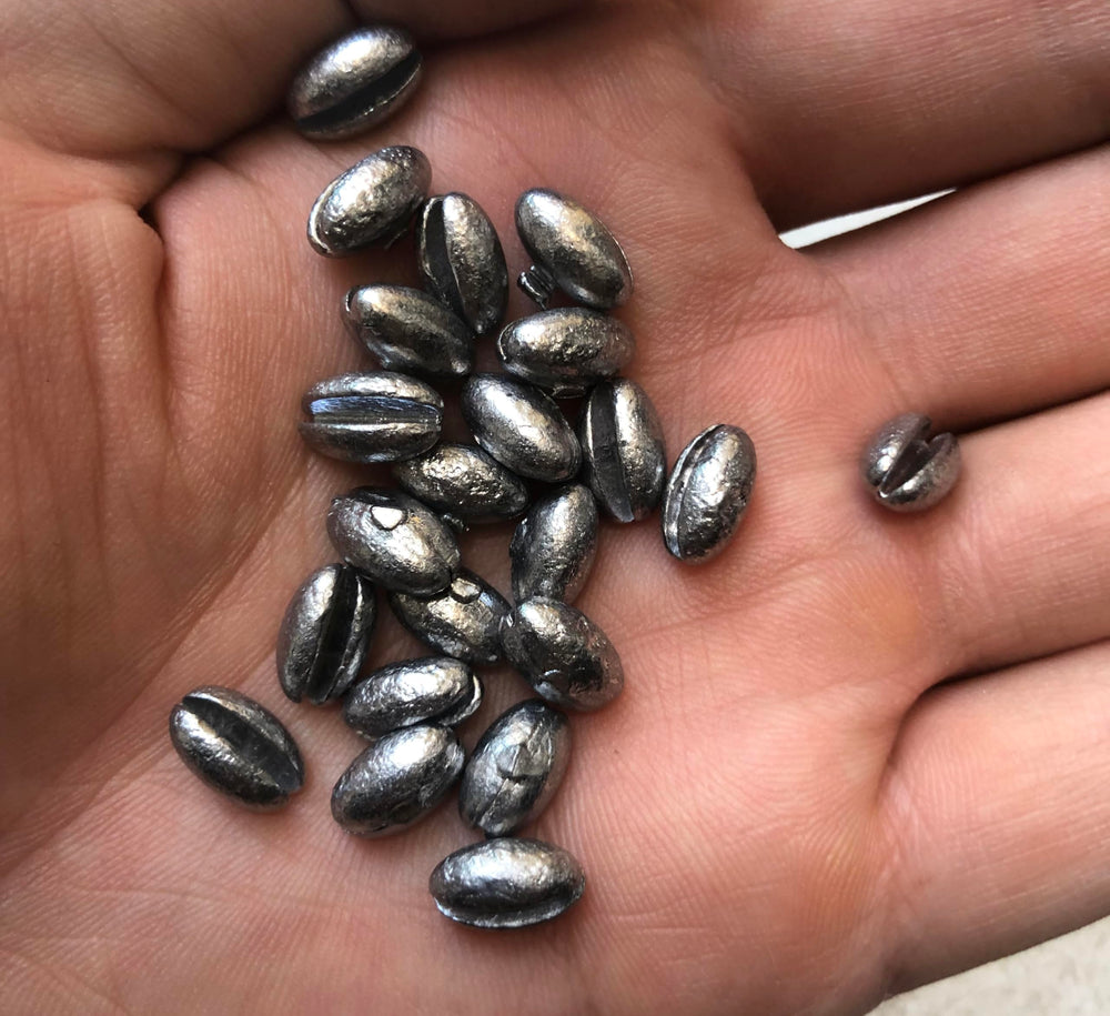Cuoyuqie 50-count oval weights ideal for versatile saltwater setups