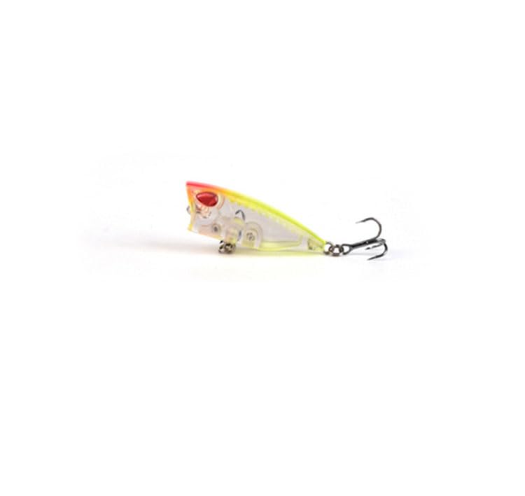Cuoyuqie unpainted popper blank topwater lure - side view