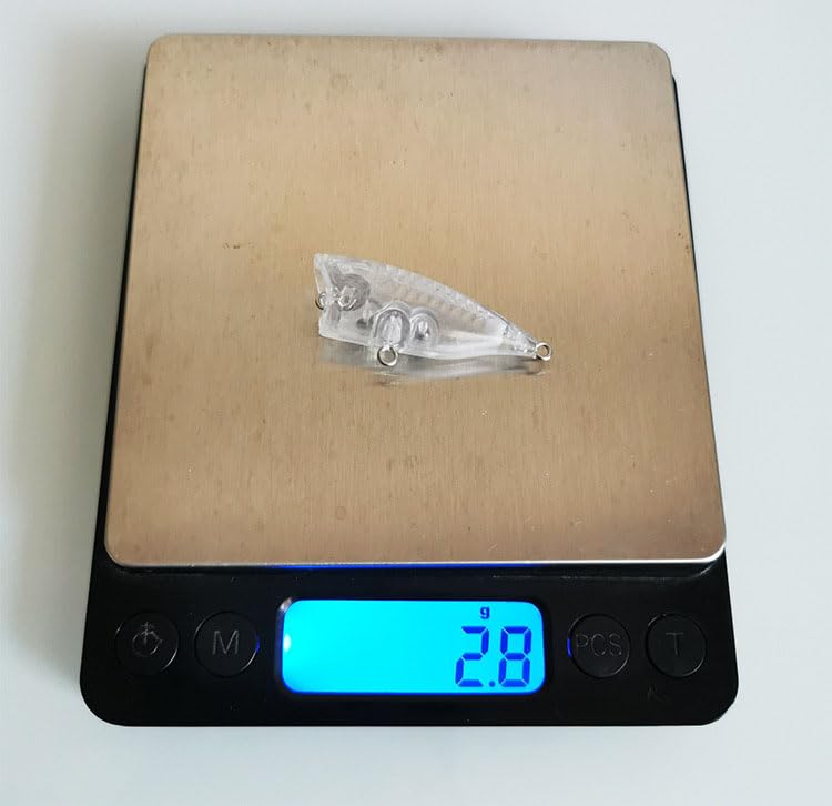 Cuoyuqie unpainted popper blank topwater lure - packaging display