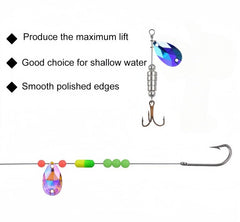 Cuoyuqie spinner baits components enable versatile customization.