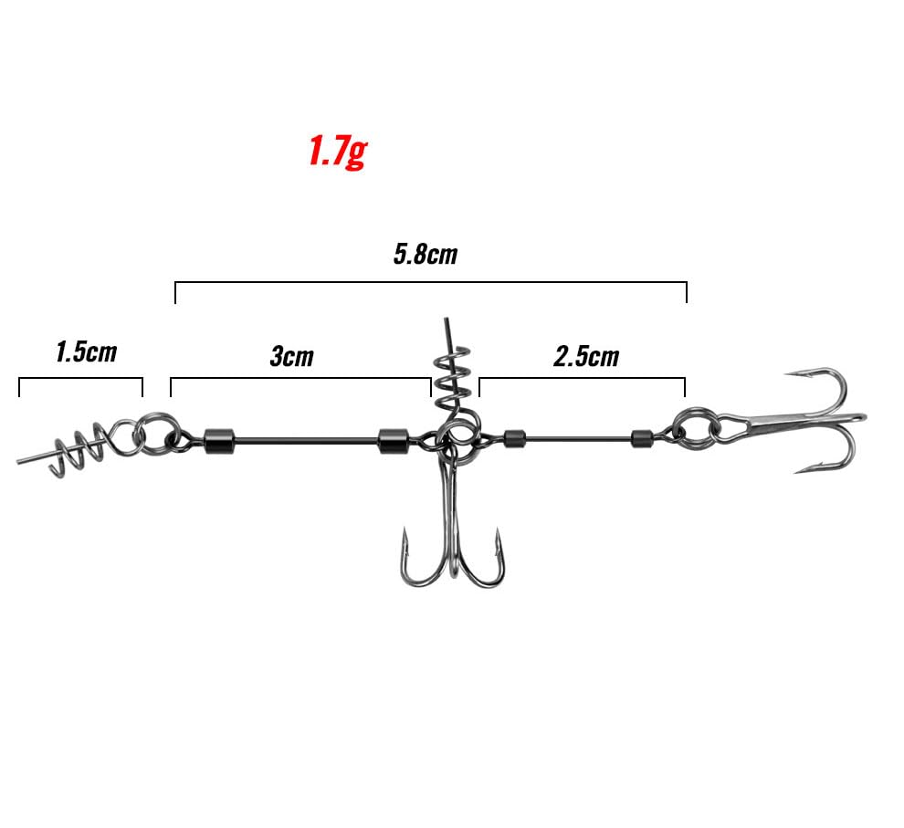 Cuoyuqie stinger rig in action showcasing swift soft lure movement