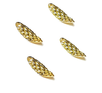Cuoyuqie Willow Leaf Spinner Blade Gold 20x6mm suited for DIY rigs and added flash.